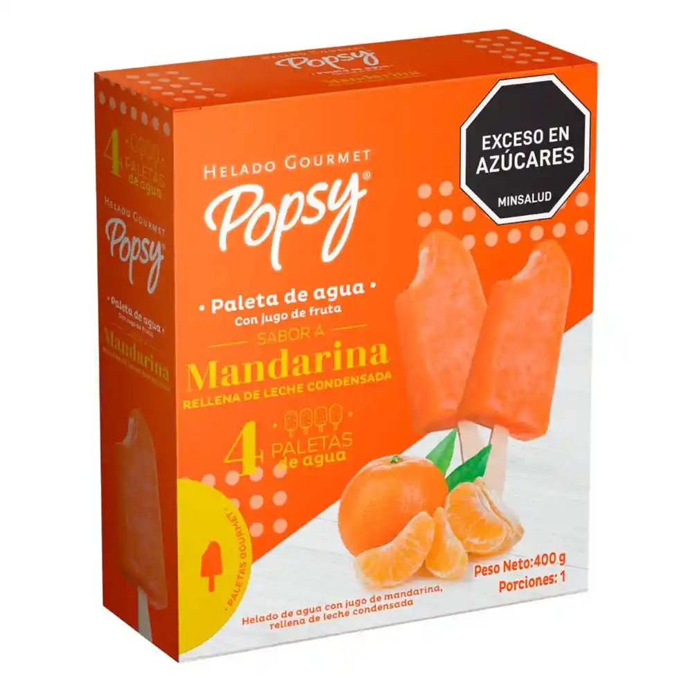 Multipack Paleta Agua Mandarina 440 g