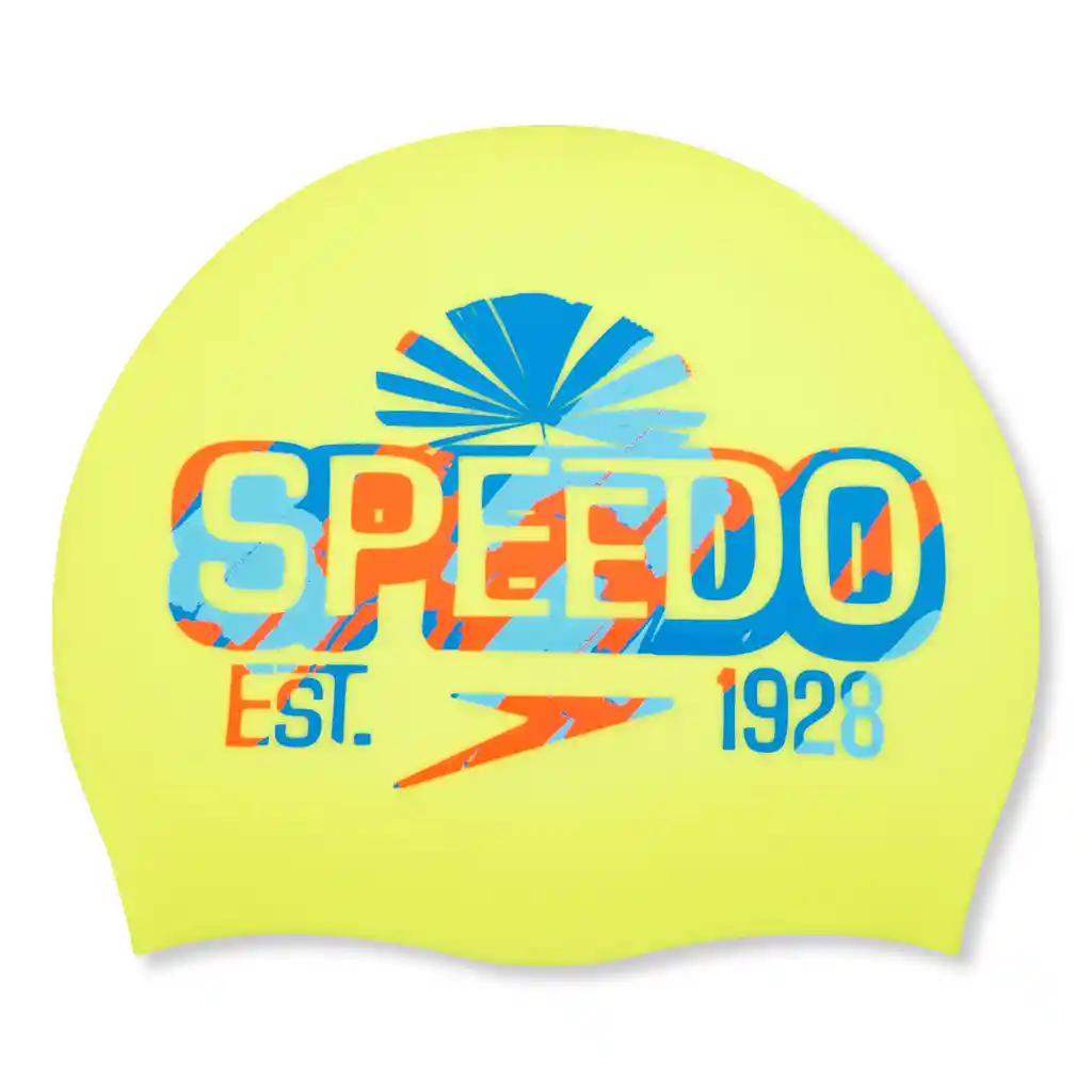 Gorro Silicona Adulto Slogan Printed Amarillo-única