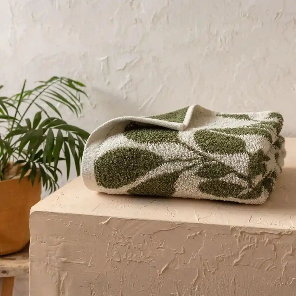 Toalla Jacq Vegetación Descrud Verde 70x140 Fatelares 47509