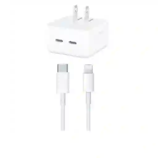 Cargador Completo Iphone 50w Doble Puerto Tipo C Carga Rápida Genérico