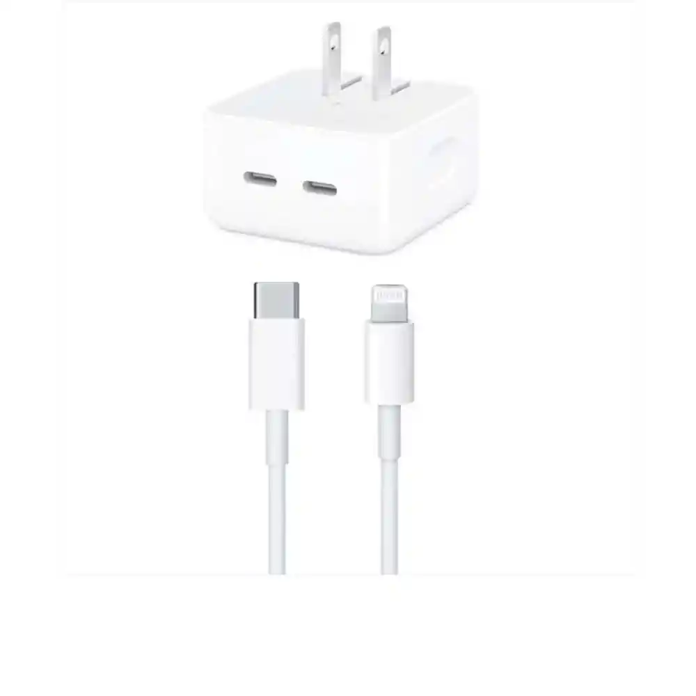 Cargador Completo Iphone 50w Doble Puerto Tipo C Carga Rápida Genérico