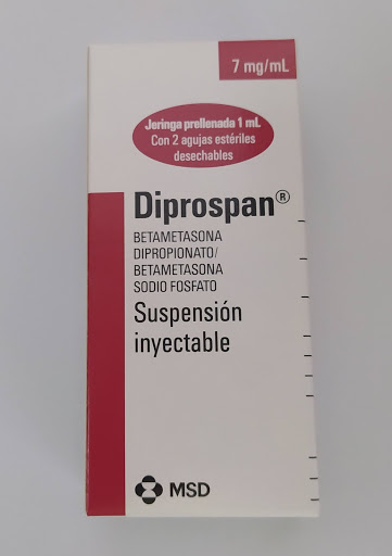 Diprospan Betametasona Dipropionato 7 Mg Msd Suspensión Inyectable Caja X 1 Jeringa