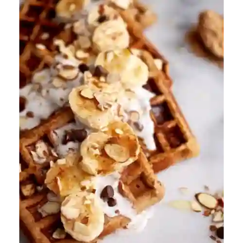 Waffle Vainilla + Helado