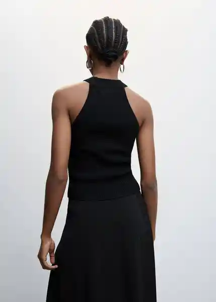 Top Lopez Negro Talla XL Mujer Mango
