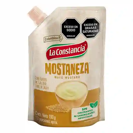 Mostaneza Salsa sin Colorantes ni Saborizantes Artificiales