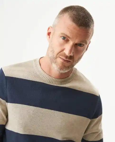 Suéter Retro Masculino Azul Marruecos Oscuro Talla S Chevignon