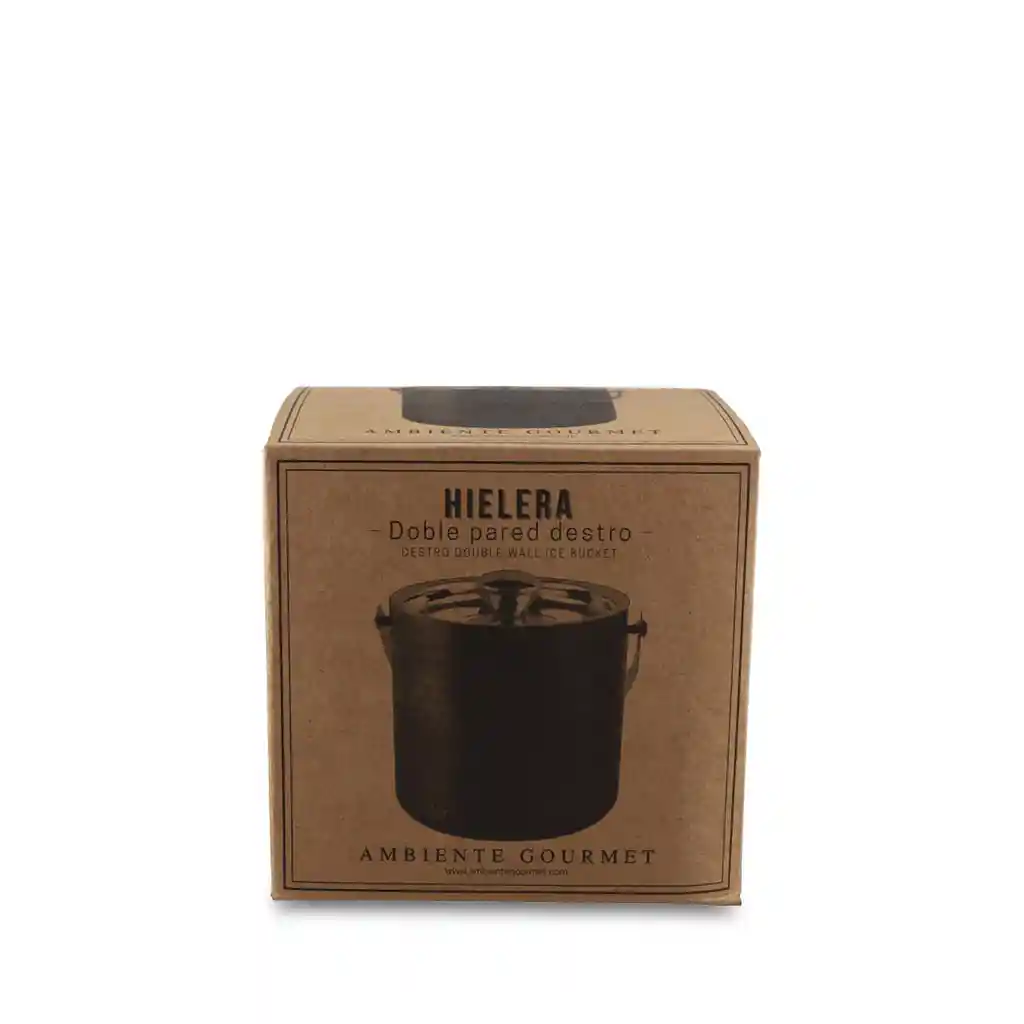 Hielera Doble Pared Destro Copper Matte Ambiente Gourmet