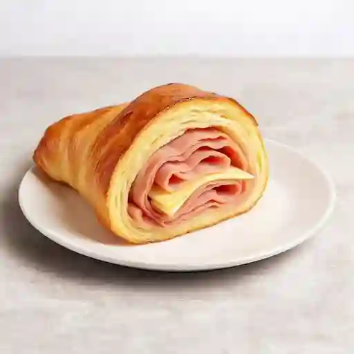 Croissant de jamon y queso