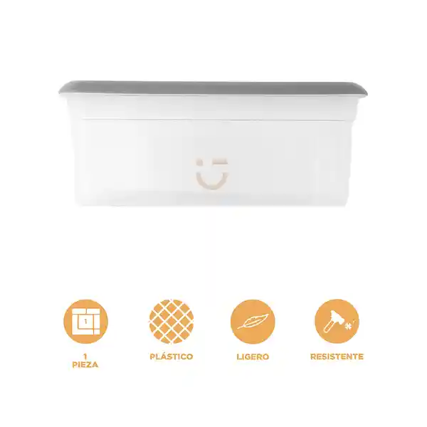 Organizador Almacenamiento Serie Silver Gray Gris Oscuro Miniso