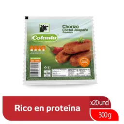 Chorizo Coctel Jalapeño Colanta X 300 g
