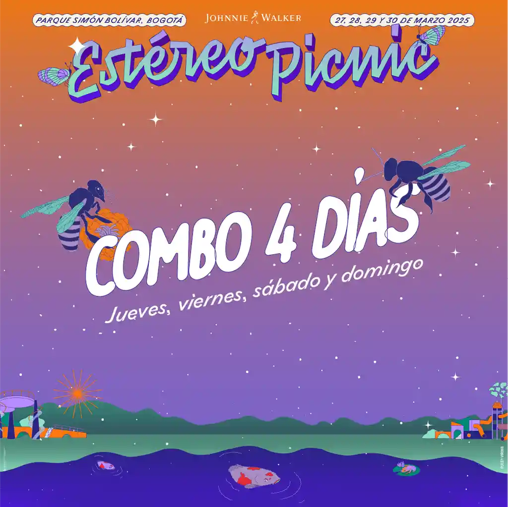 Combo x4 días Festival Estereo Picnic