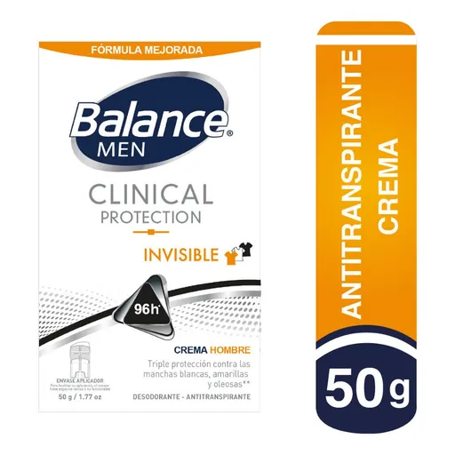 Balance Men Desodorante Clinical Protección Invisible en Crema