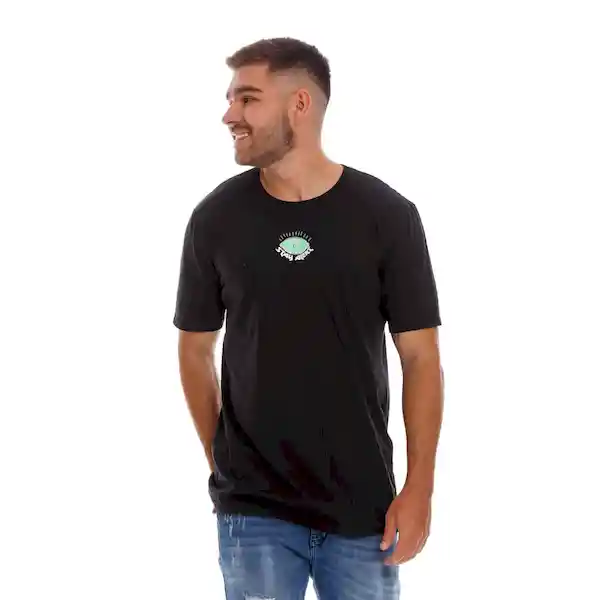 Pilatos Camiseta Manga Corta Negro Talla XL