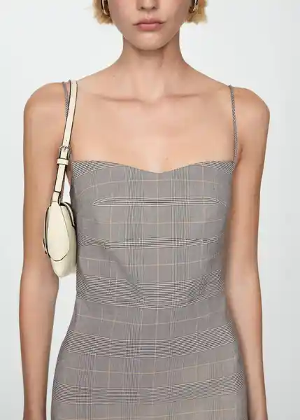 Vestido Sugar Gris Talla M Mujer Mango