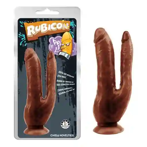 Chisa Dildo Dark Magic Dual Penis Brown