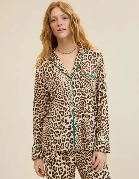 Pijama Aerie Beige Talla SMALL 1333173 American Eagle