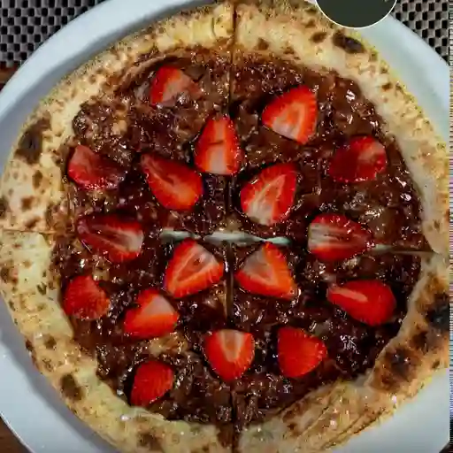 Pizza nutella y freses pequeña 20cm