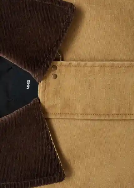 Abrigo Parka Fire Camel Talla M Mujer Mango