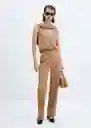 Chaleco Lucca Camel Talla XS Mujer Mango