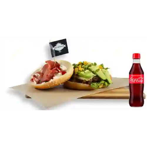 Hamburguesa Jardín Del Reino +Cocacola Org 350ml