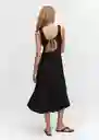 Vestido Lucas Negro Talla M Mujer Mango