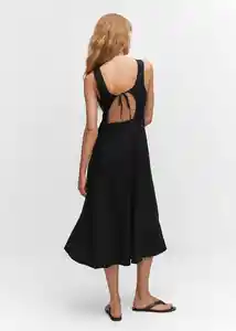 Vestido Lucas Negro Talla M Mujer Mango