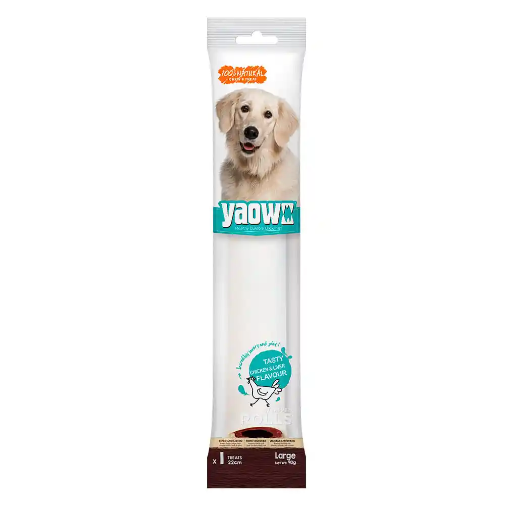 Yaowo Snack Para Perro Wrapped Rolls Todas Las Etapas Pollo