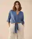Camisa Azul Bahía Oscuro Talla M 611G026 Esprit