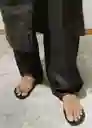 Sandalias Elena Khaki Talla 37 Mujer Mango
