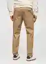 Pantalón Wallace Tabaco Talla 44 Hombre Mango