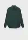 Camisa Lima Verde Talla L Mujer Mango