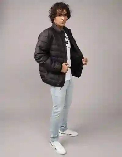 Chaqueta Hombre Negro Talla MEDIUM 1756001 American Eagle