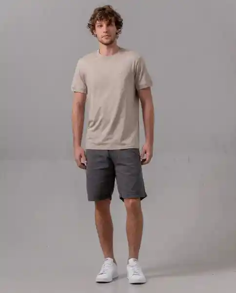 Bermuda Drill Hombre Gris Ballena Oscuro Talla 32 73888 Rifle