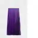 Falda Plisado Morado Talla M Mujer Mango