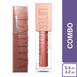 Combo Lip Labial Vinyl Ink Cheeky + Brillo Lifter Gloss Rust
