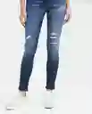 Jean Super High Rise Mujer Cosm Azul Clásico Oscuro 6 Chevignon