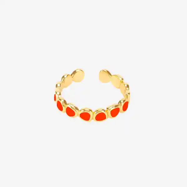 Anillo Lumi Dorado/Naranja