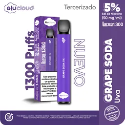 Glucloud Vapeador Grape Soda Large 1300