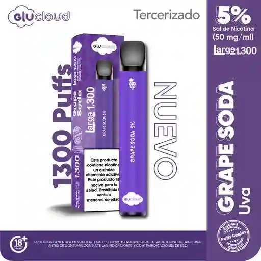 Glucloud Vapeador Grape Soda Large 1300