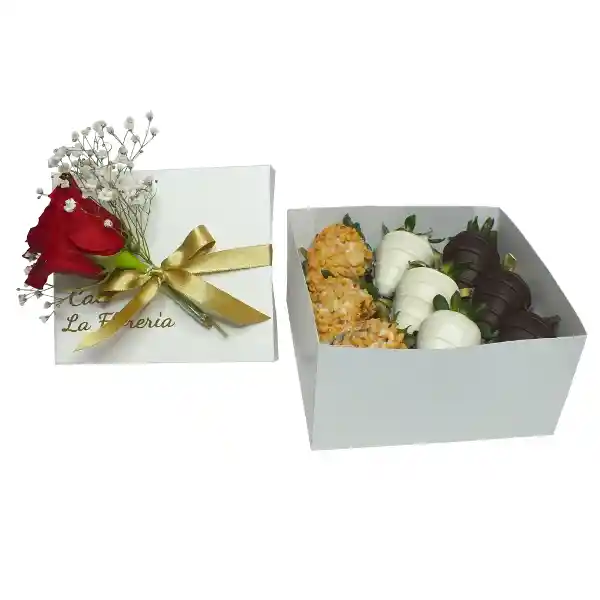 Caja 9 Fresas Tradicional Negra