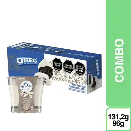 Combo Glade Vela Abrazos de Vainilla + Oreo Sandwich 131 g