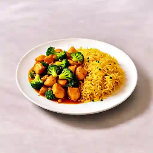 63. Pollo Picado Con Brocoli En Salsa China
