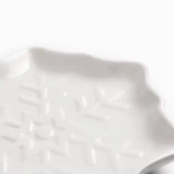 Plato Snowflake Blanco 19 cm Ambiente Gourmet