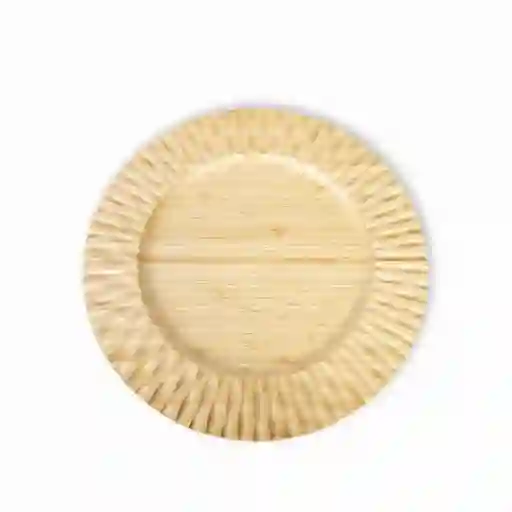Plato Base en Bambú Líneas 32 cm Ambiente Gourmet