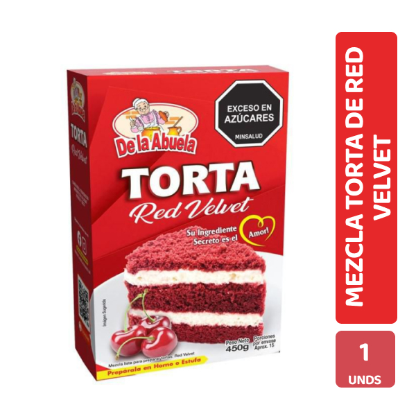 De la Abuela Torta Red Velvet 450 g
