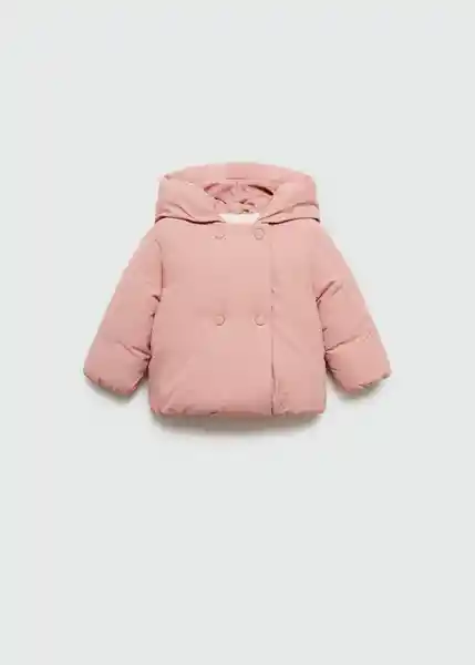 Abrigo Anorak Copo7 Rosa Talla 70 Niños Mango