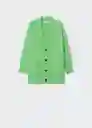 Cardigan Taldora Verde Talla S Mujer Mango