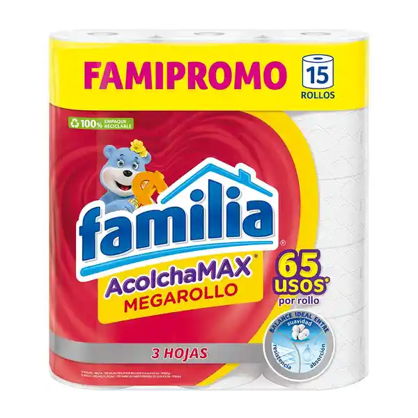 Familia Papel Higiénico Acolchamax 30.78 m