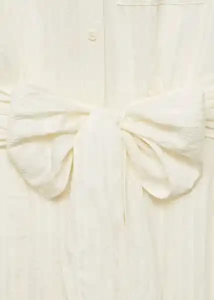 Vestido Sero Crudo Talla L Mujer Mango
