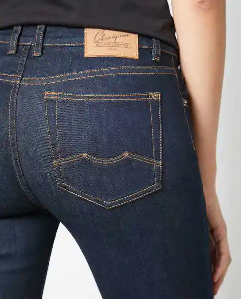 Jean H. Rise Cosmo Bc Raw Deni Femenino Azul Dark 8 Chevignon